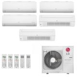 Ar-condicionado Multi Split Inverter Lg 48.000 (1x Evap Hw 9.000 + 2x Evap Hw 12.000 + 2x Evap Cassete 1 Via 18.000) Quente/frio 220v