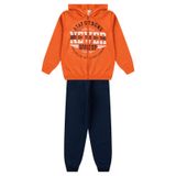 Conjunto Infantil Menino Com Jaqueta Select Laranja 14