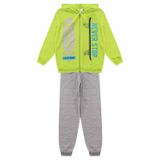 Conjunto Infantil Menino Com Jaqueta Select Amarelo 12