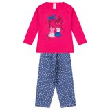 Pijama Infantil Menina Manga Longa Select Rosa 8