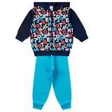 Conjunto Infantil Menino Com Jaqueta Select Azul 1