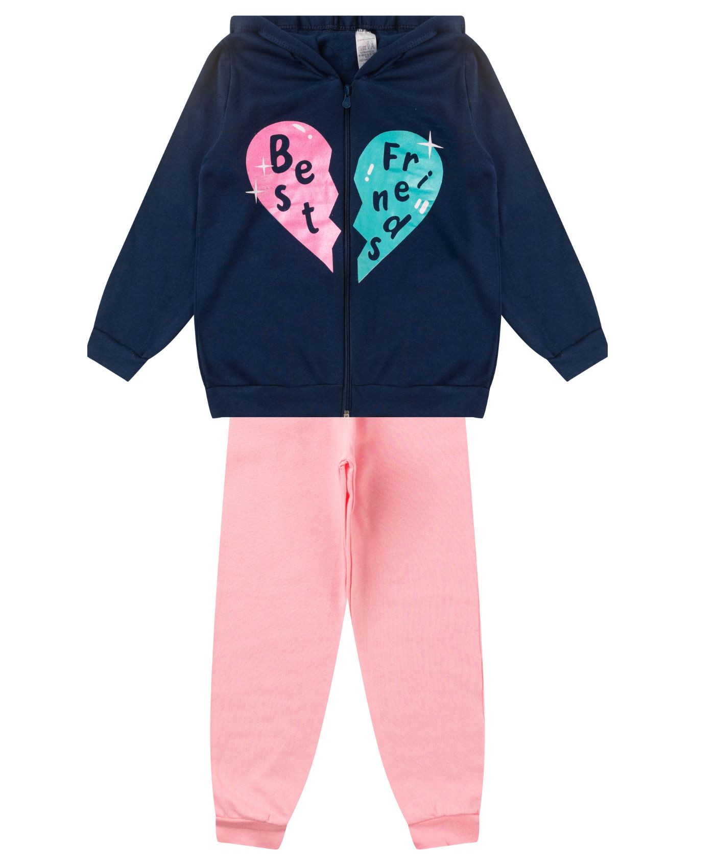 Conjunto Infantil Menina Com Jaqueta Select Azul 6