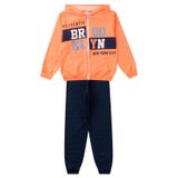 Conjunto Infantil Menino Com Jaqueta Select Laranja 12