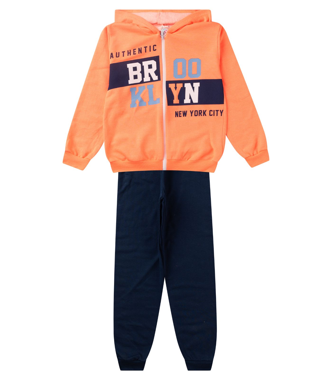 Conjunto Infantil Menino Com Jaqueta Select Laranja 12