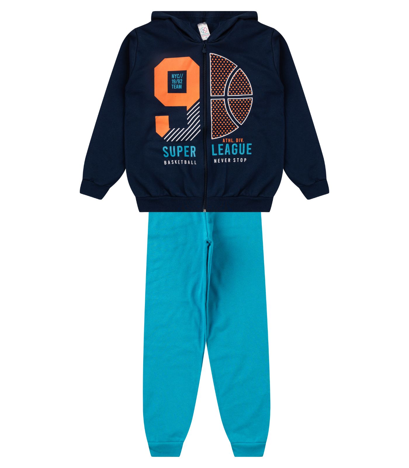 Conjunto Infantil Menino Com Jaqueta Select Azul 10