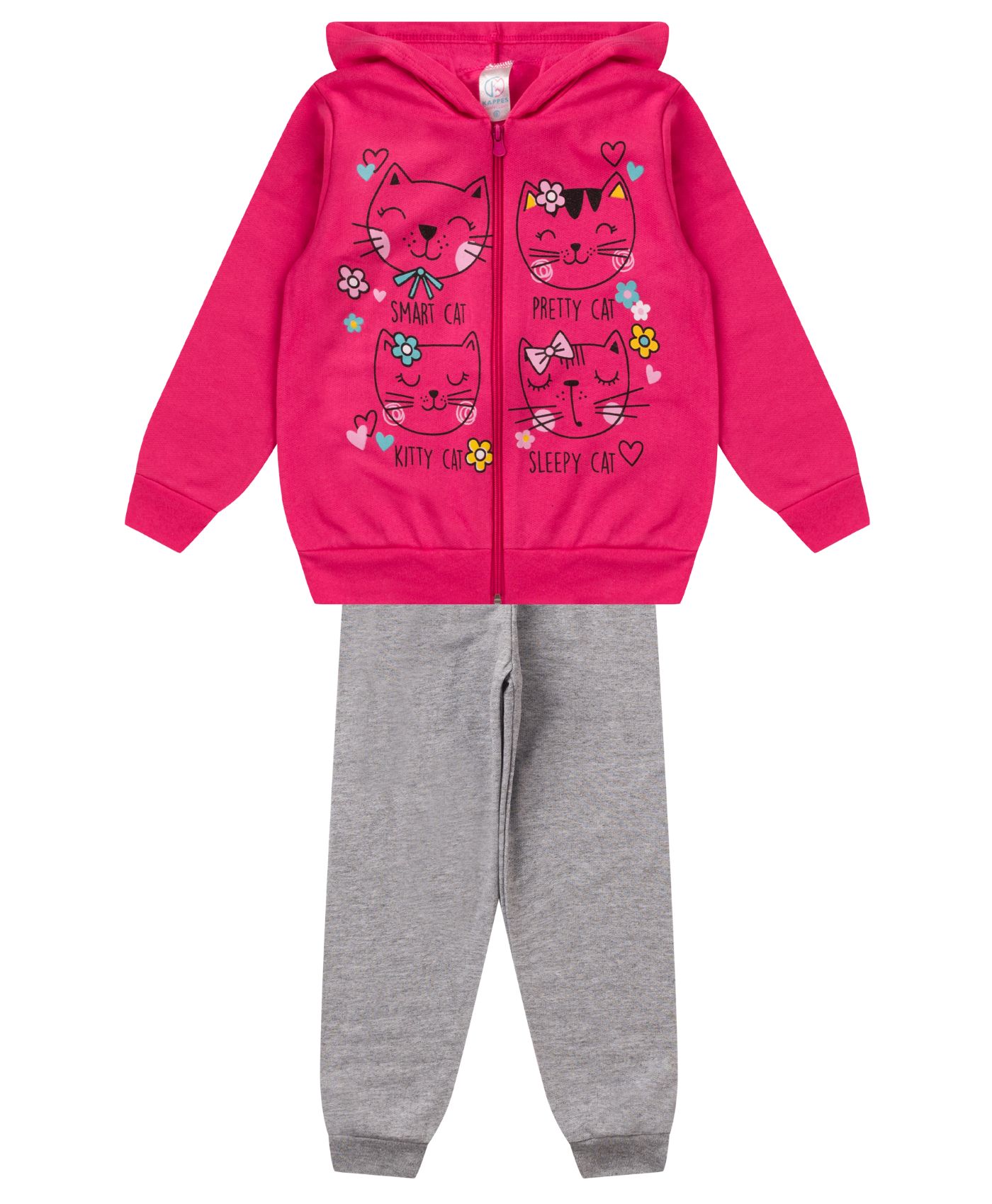 Conjunto Infantil Menina Com Jaqueta Select Rosa 6