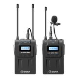 Sistema Microfone Lapela Sem Fio By-wm8 Pro-k1 Boya Preto