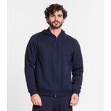 Jaqueta Com Capuz Masculina Em Moletom Rovitex Azul M