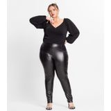 Legging Feminina Cirrê Plus Size Secret Glam Preto Plus G2