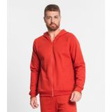 Jaqueta Com Capuz Masculina Em Moletom Rovitex Laranja Gg