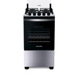Fogão Brastemp 4 Bocas Cor Inox BFO4NBR - Bivolt