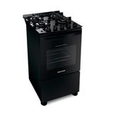 Fogão Brastemp Mesa De Vidro 4 Bocas Preto Bfo4vae  - Bivolt