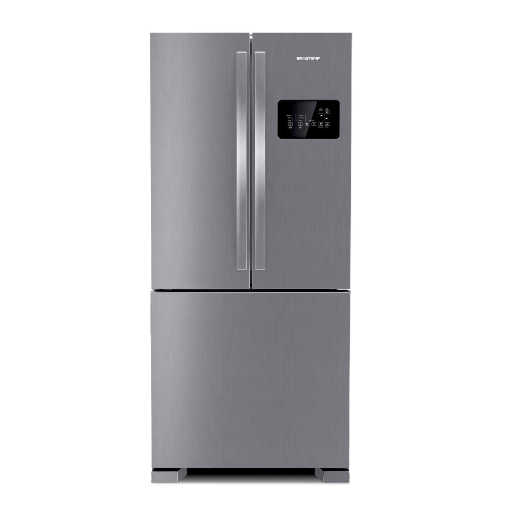 Geladeira Brastemp Frost Free Side Inverse 3 Portas A+++ 554 Litros Cor Inox - Bro85ak 220v