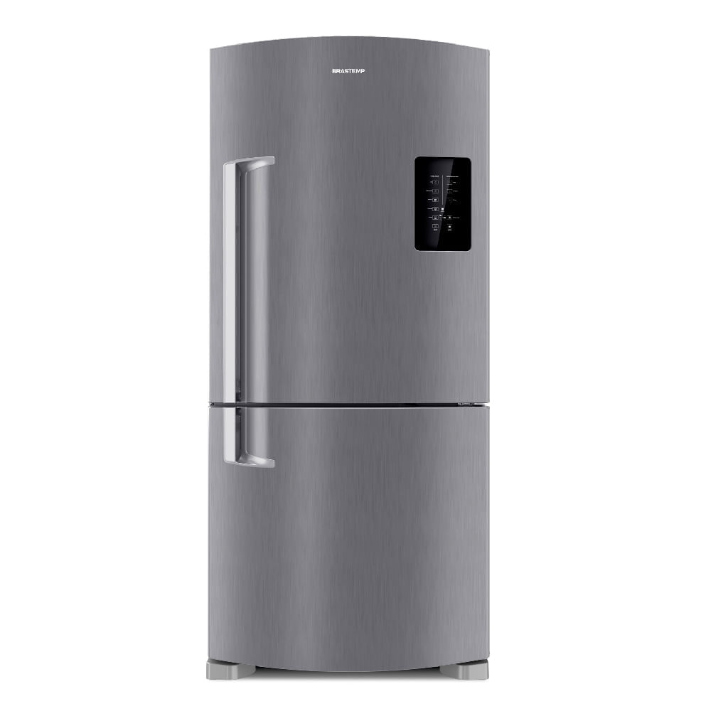 Geladeira Brastemp Frost Free Inverse 588 Litros Cor Inox Com Smart Bar Bre85ak 220v