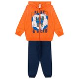 Conjunto Infantil Menino Com Jaqueta Select Laranja 4