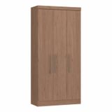 Guarda Roupa Modulado 3 Portas 2 Gavetas Infinity Móveis Castro Macadâmia