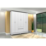 Guarda-roupa Bartira Brusque Ii Com 6 Portas E 2 Gavetas