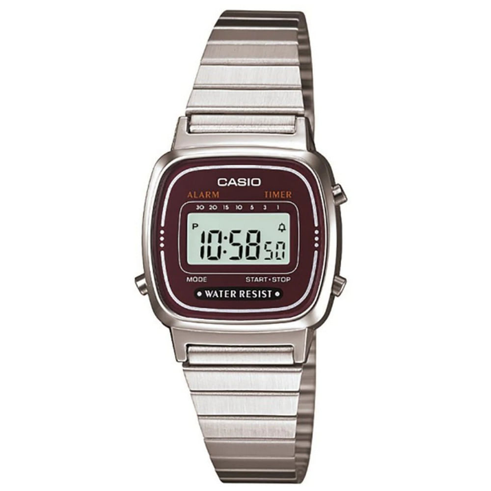 Relógio Feminino Digital Casio Vintage La670wa-4df