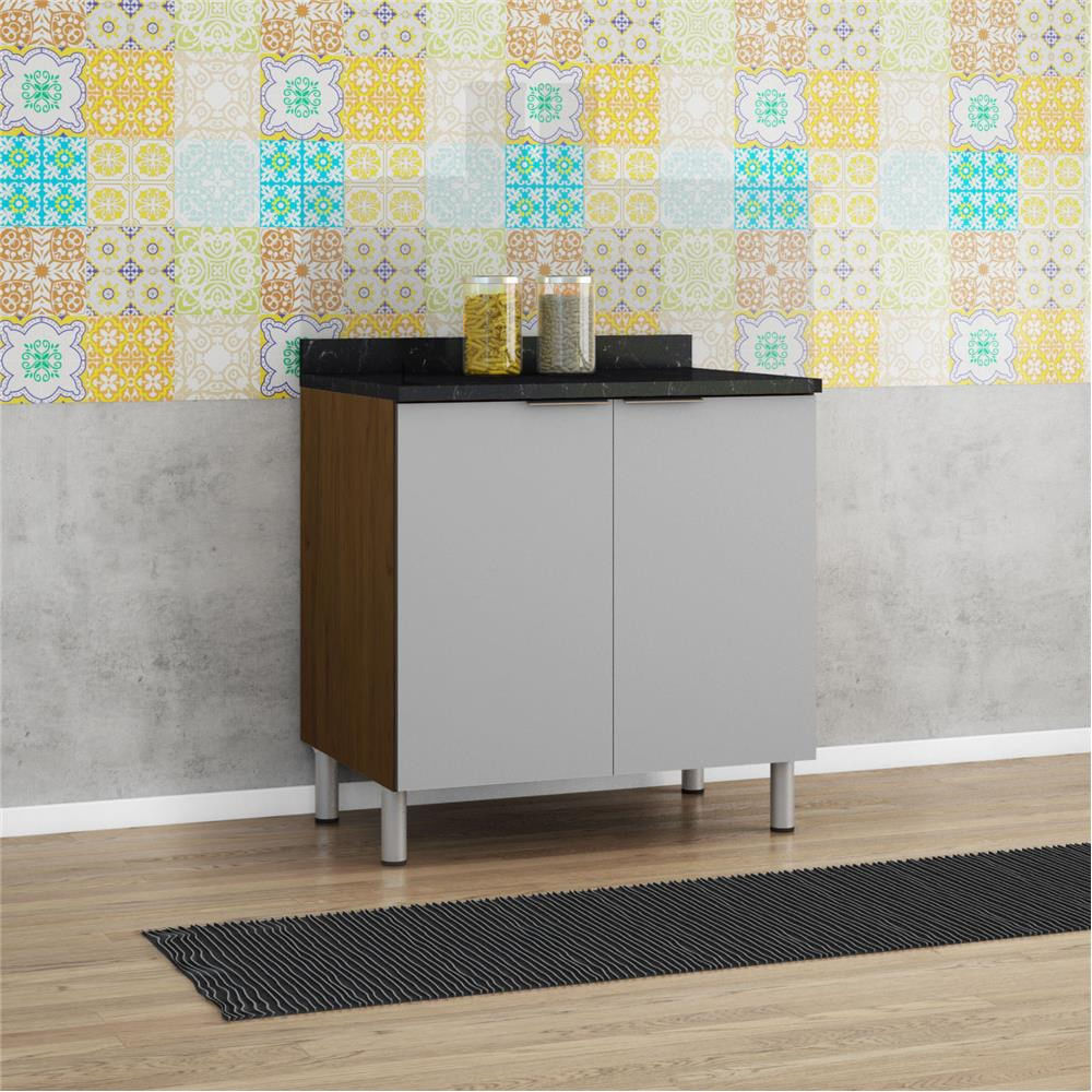 Balcão Duplo Rubi Com 2 Portas E 1 Prateleira Bartira