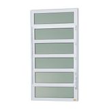 Janela de Alumínio Basculante 120x60cm Vidro Mini Boreal Elite Brimak-Branco