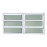 Janela De Alumínio Basculante 2 Seções 60x150cm Vidro Mini Boreal Elite Brimak Branco