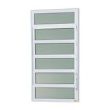 Janela de Alumínio Basculante 120x40cm Vidro Mini Boreal Elite Brimak Branco