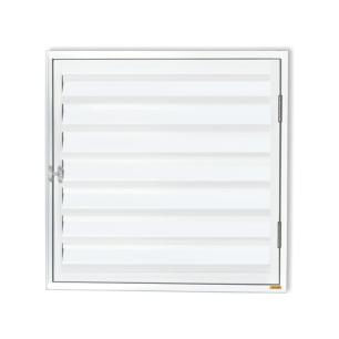 Porta de Alumínio Abrigo 60x80cm para Água e Gás 1 Folha sem Ventilação Anodizado Brilhante Brimak Branco