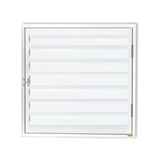 Porta de Alumínio Abrigo 60x80cm para Água e Gás 1 Folha com Ventilação Anodizado Brilhante Brimak Branco