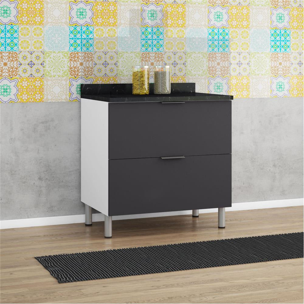 Balcão Duplo Rubi Com 2 Gavetões Bartira