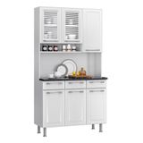 Cozinha Compacta Prisma com 6 Portas e 3 Gavetas Itatiaia