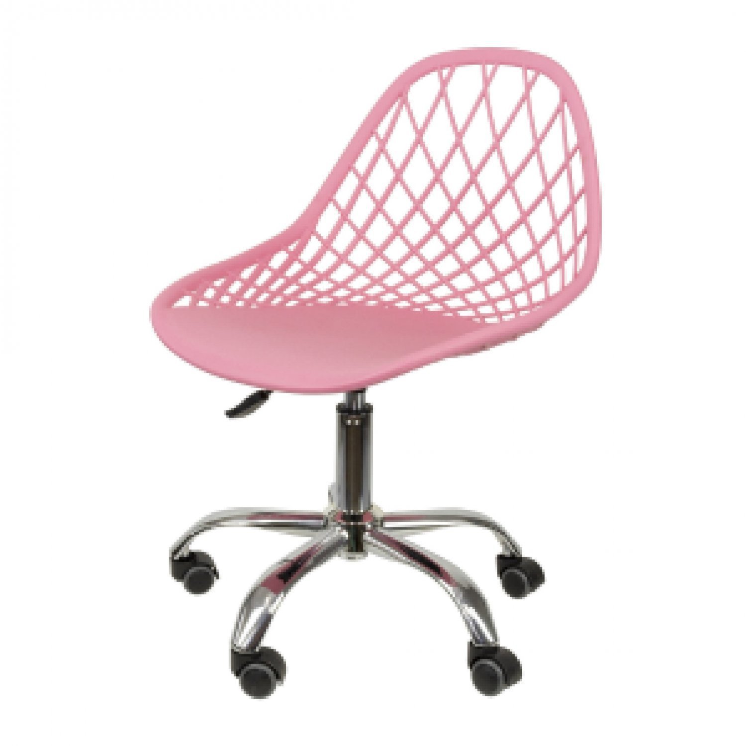 Cadeira Para Escritório Eames Kaila Secretária Decorativa 1118 Or Design Rosa