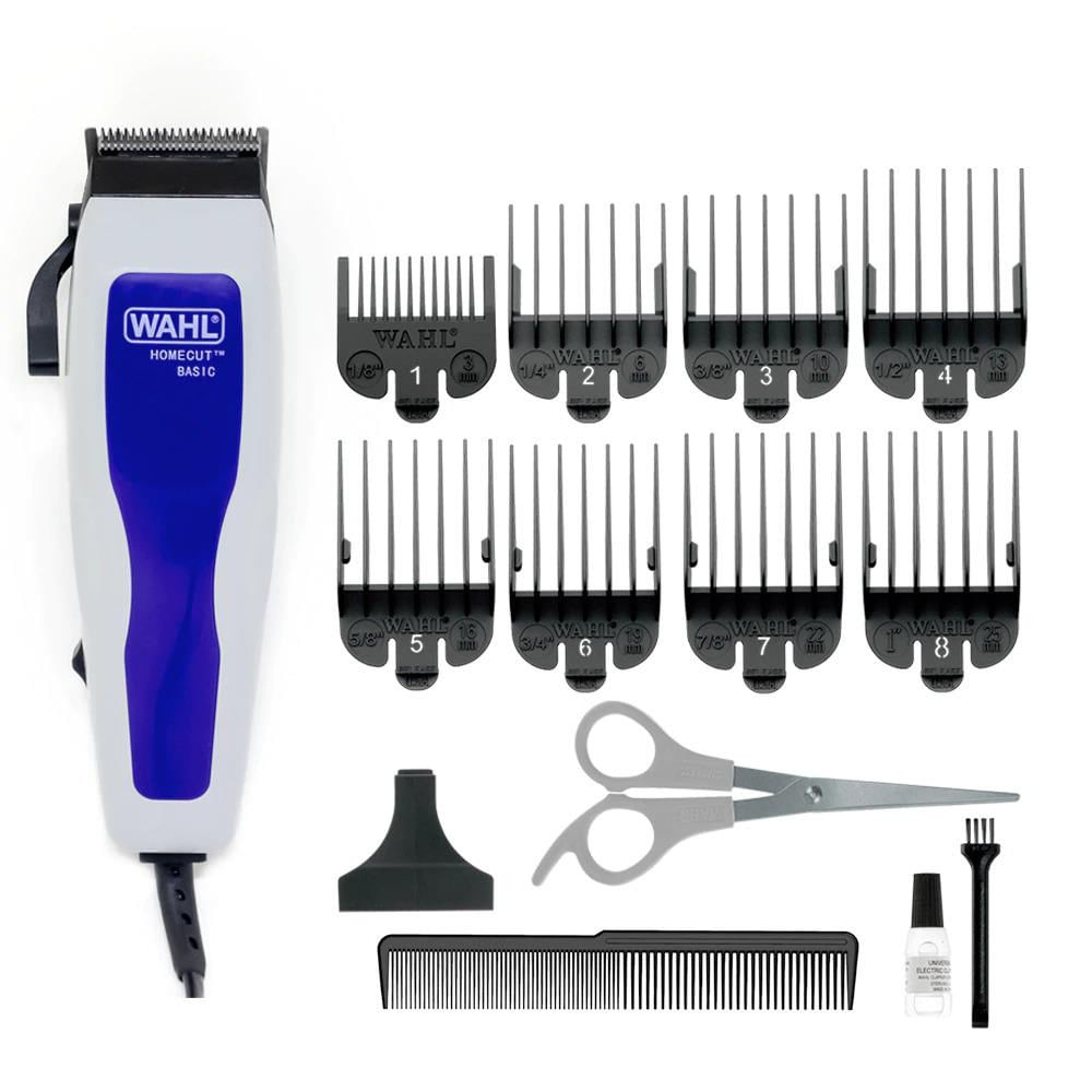 Máquina De Cortar Cabelo Wahl Home Cut Basic 9155 Com 8 Pentes