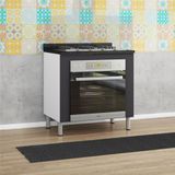 Balcão para Forno e Cooktop Rubi com 4 Bocas Bartira