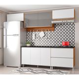 Cozinha Completa Bartira Amazonita Com 7 Portas, 1 Gaveta E 4 Prateleiras
