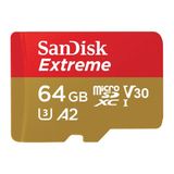 Cartão Memória Micro Sd Sandisk 64gb Microsd Extreme 170mbs