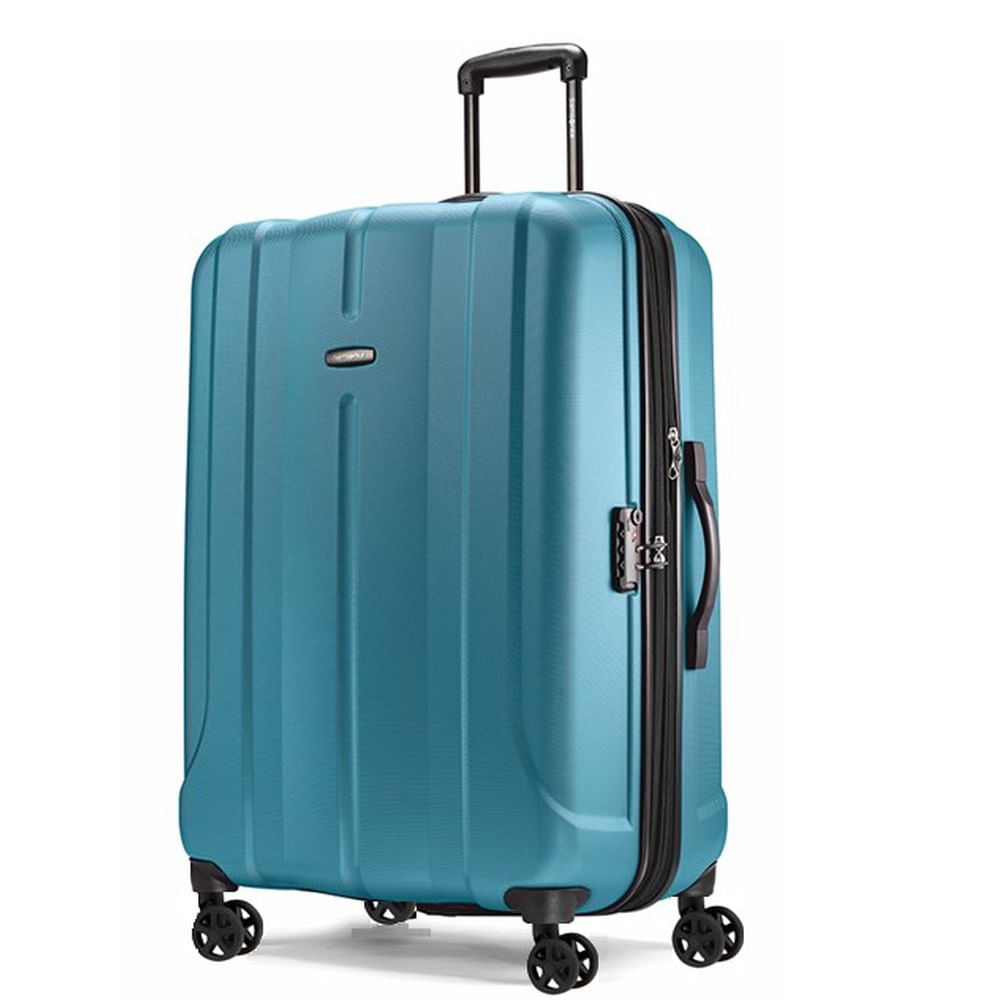 Mala De Viagem Media Expansível Em ABS Samsonite Fiero Cadeado Tsa E Rodas Duplas Azul