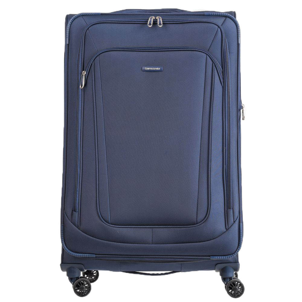 Mala De Viagem Media Em Poliester Samsonite Kick Air Cadeado Tsa E Rodas Duplas 360 Azul