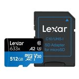 Cartão Memória Micro Sdxc 512gb 100mbs Lexar Cadapt