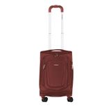 Mala De Bordo Pequena Para Viagem Em Poliester Samsonite Kick Air Cadeado Tsa Rodas Duplas Vermelha