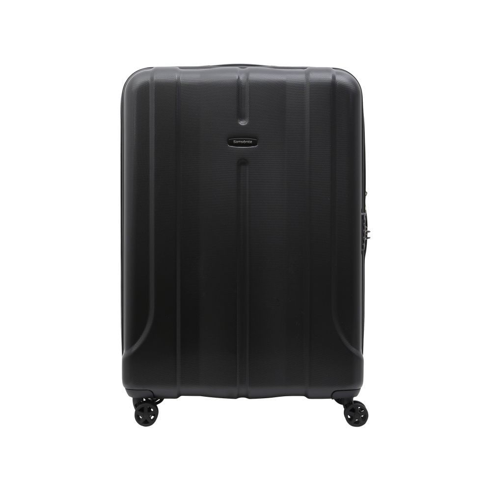 Mala De Viagem Grande Expansível Em Abs Samsonite Fiero Cadeado Tsa E Rodas Duplas 360º Preta