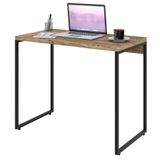 Mesa De Escritório Escrivaninha 90cm Dynamica Industrial C08 Carvalho