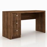 Mesa Para Computador 3 Gavetas Me4102 Nogal