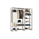 Closet Multi Yes Com Cabideiro Porta E 12 Prateleiras Nova Mobile Branco