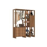 Closet Multi Yes Com Cabideiro 3 Gavetas Porta E 10 Prateleiras Nova Mobile Montana