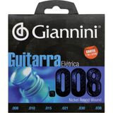 Encordoamento Para Guitarra Elétrica Geegst 8 - .008-.038