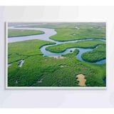 Quadro Rios E Floresta Amazônia 90x60 Cm Adesivo Fotográfico