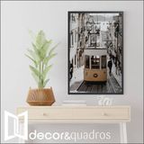 Quadro Bondinho Lisboa 60x90 Cm Adesivo Fotográfico