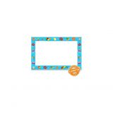 Lousa Quadro Branco Em Pvc Infantil 62x40 Cm - Diversos Modelos Cor Azul