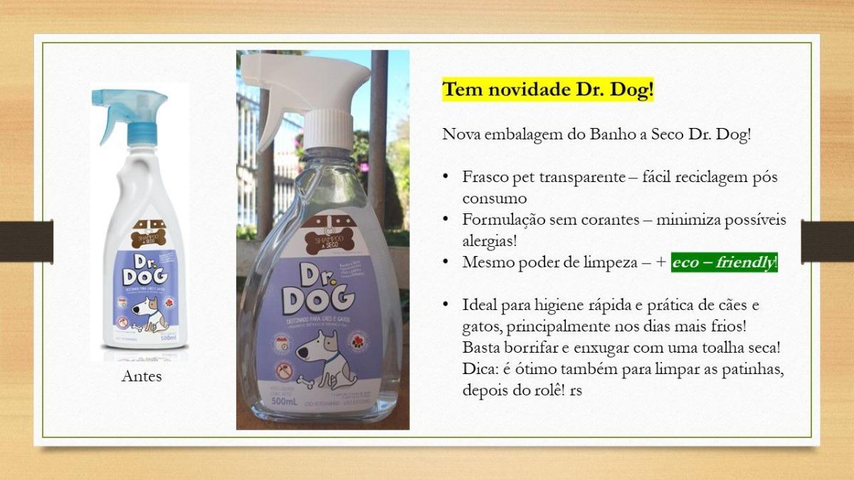 Shampoo para banho a seco Pet Dr Dog 500ml com spray