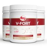 Kit 3 V-fort - Intenso Pré Treino 240g Frutas Vermelhas